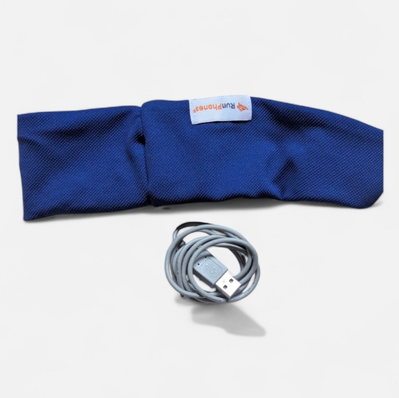 RunPhones Headband Headphones Royal Blue Size M - Picture 2 of 7